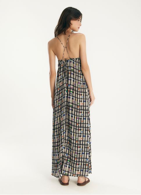 Vestido estampado abrazo
