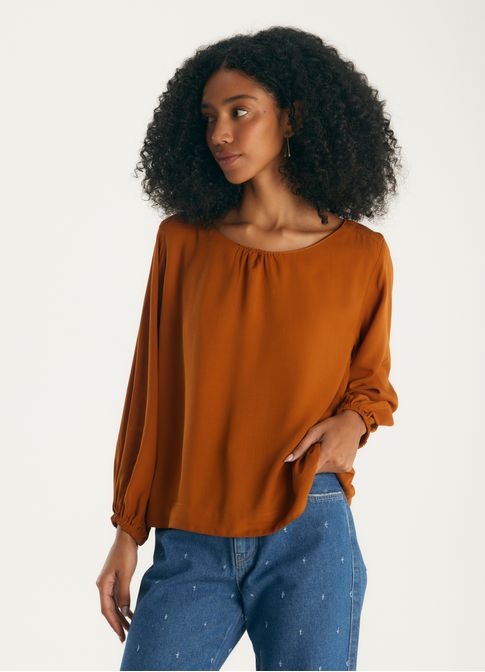 Bata textura viscose leve caqui