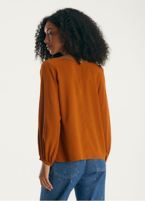 Bata textura viscose leve caqui