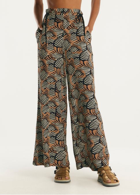 Calça estampada escamas