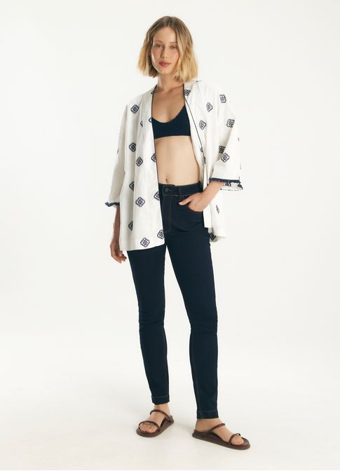 Calca jeans i skinny basic jeans