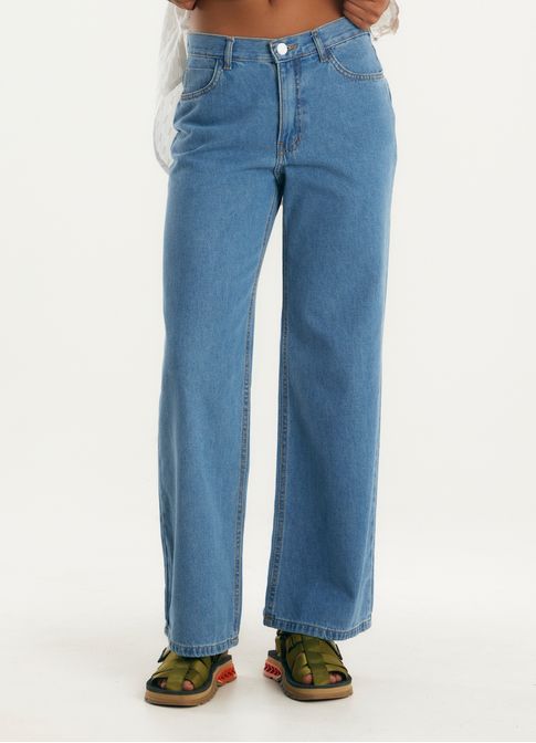 Calça jeans reta basic jeans