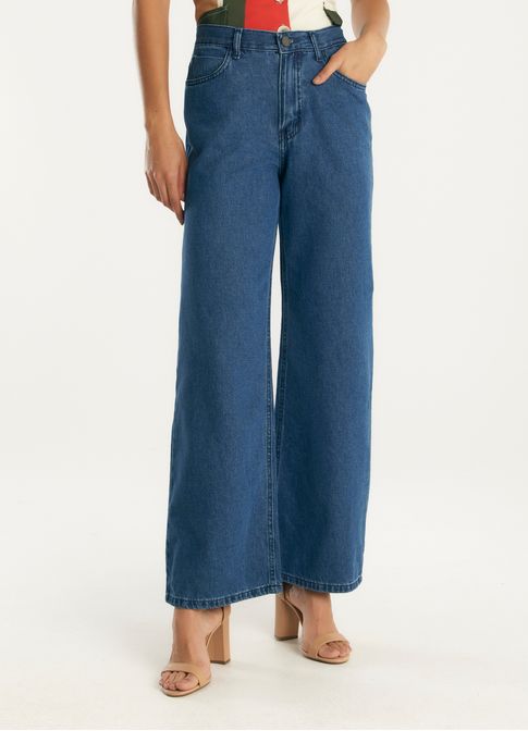 Calça jeans reta basic jeans