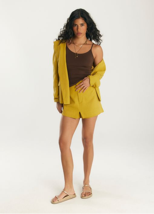 Blusa alça fina undr marrom