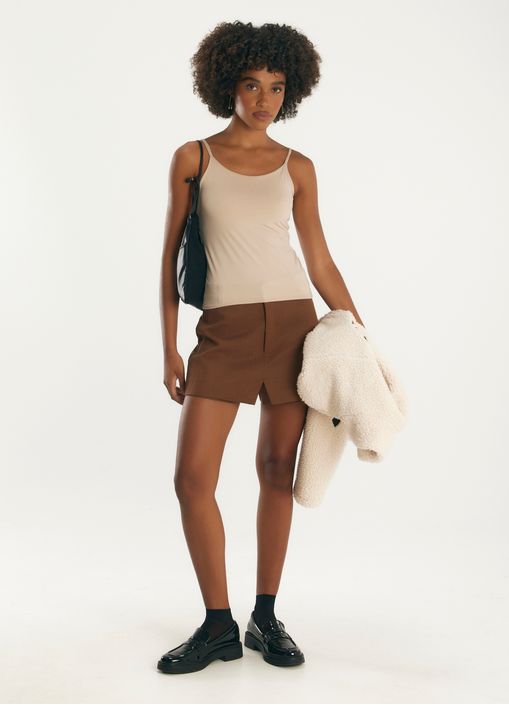 Blusa alça fina undr areia