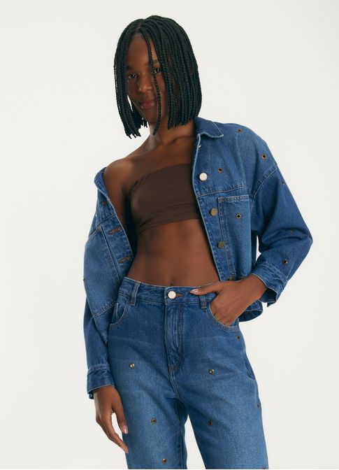 Top cropped faixa alça removível undr marrom