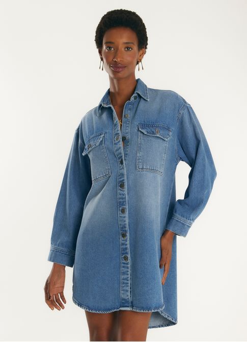 Vestido jeans chemisier jeans