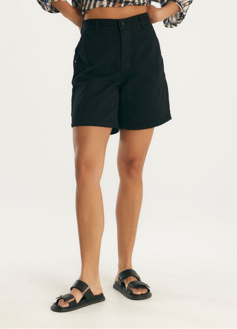 Bermuda sarja basic preto