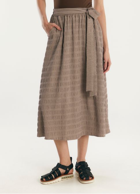 Saia mini vichy lastex