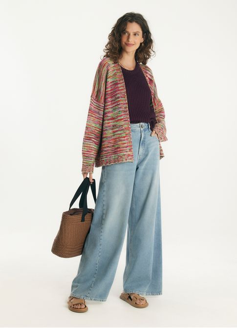 Cardigan tricô colors