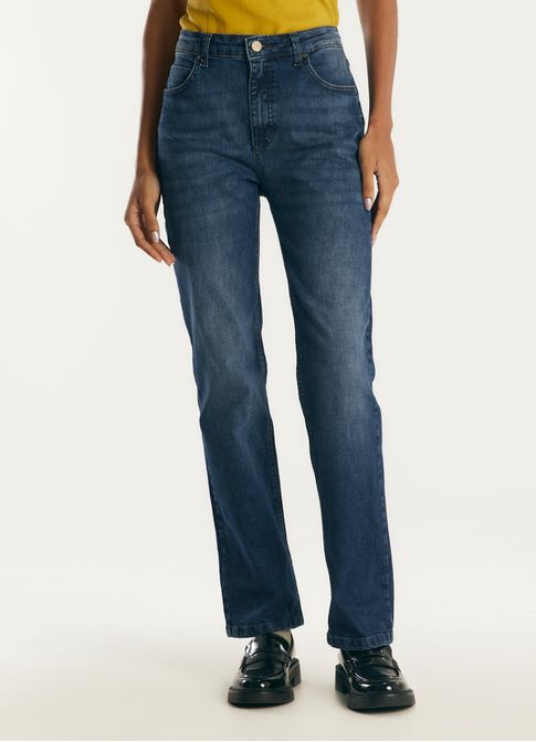 Calça jeans reta stone jeans