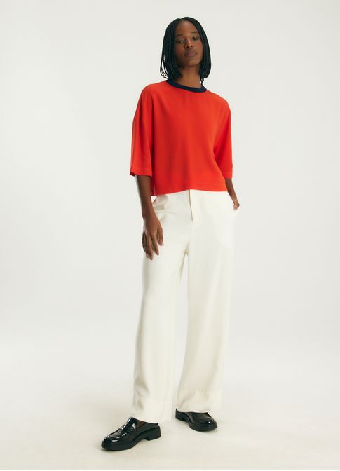 T-shirt crepe rambla laranja