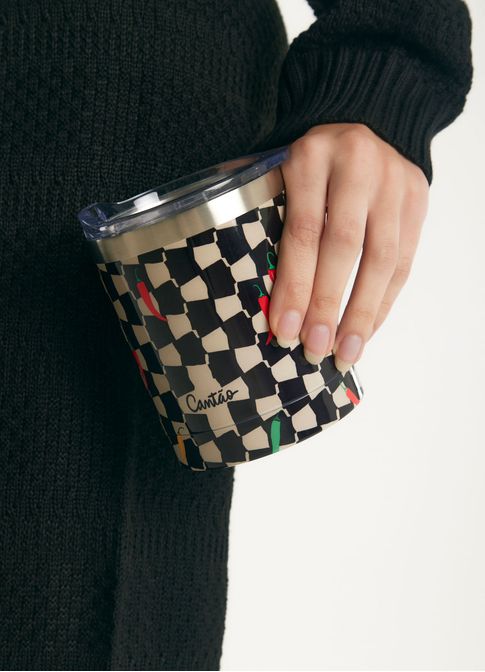 Copo térmico estampado chilli