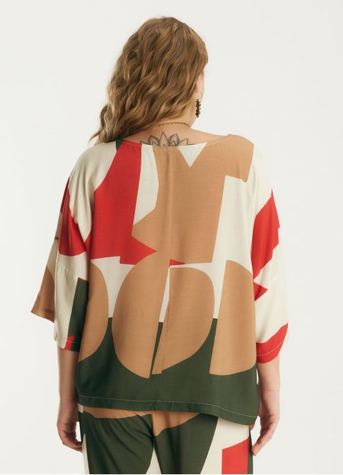 Blusa estampada samora
