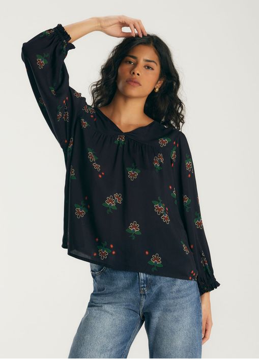 Bata estampada flamenco