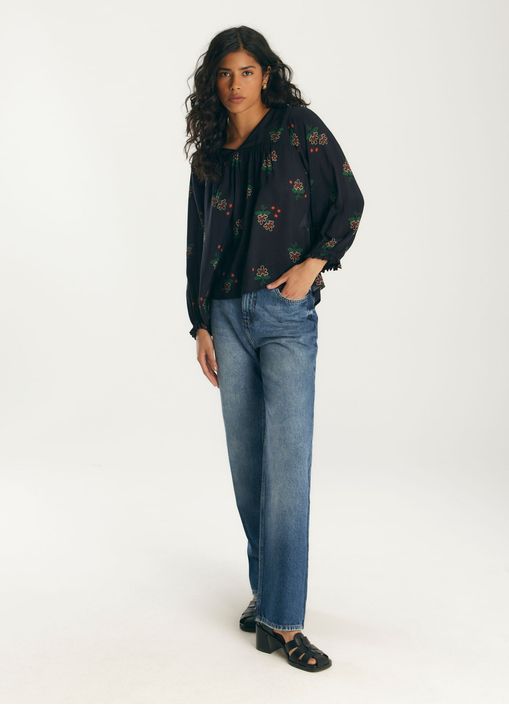 Bata estampada flamenco