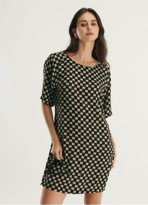 Vestido t-shirt dress estampado losas