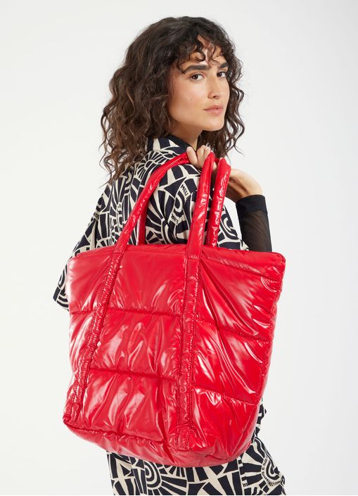 Bolsa super puff nylon bag vermelho