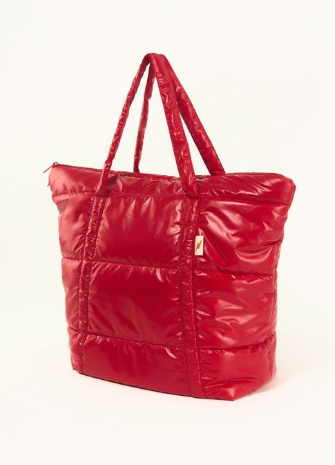 Bolsa super puff nylon bag vermelho