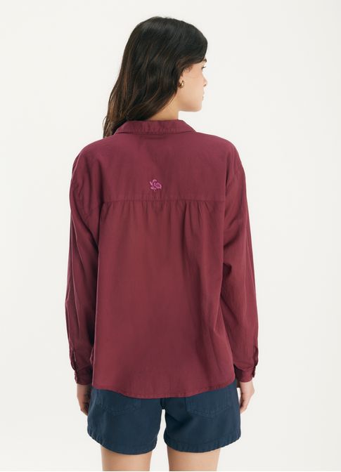 Camisa voil classic vermelho