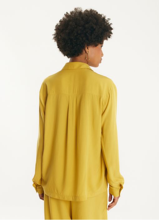 Camisa viscose caminhos amarelo