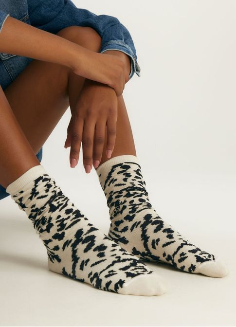 Meia estampada onza