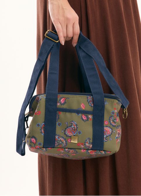 Cooler bag estampado paisley acqua