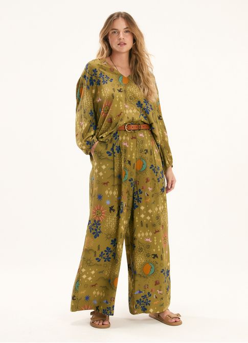 Calça estampada jornada