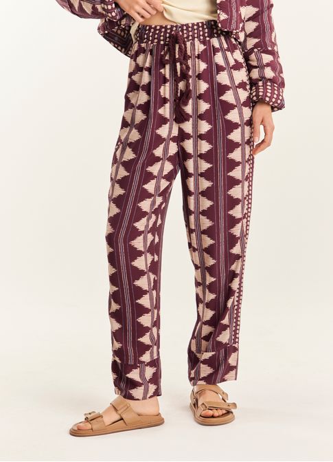 Calça mix estampada colina campina