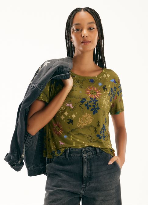 Blusa digital estampada jornada