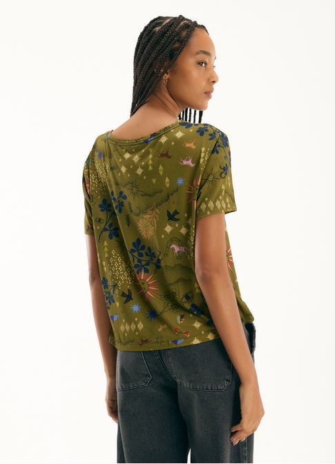 Blusa digital estampada jornada