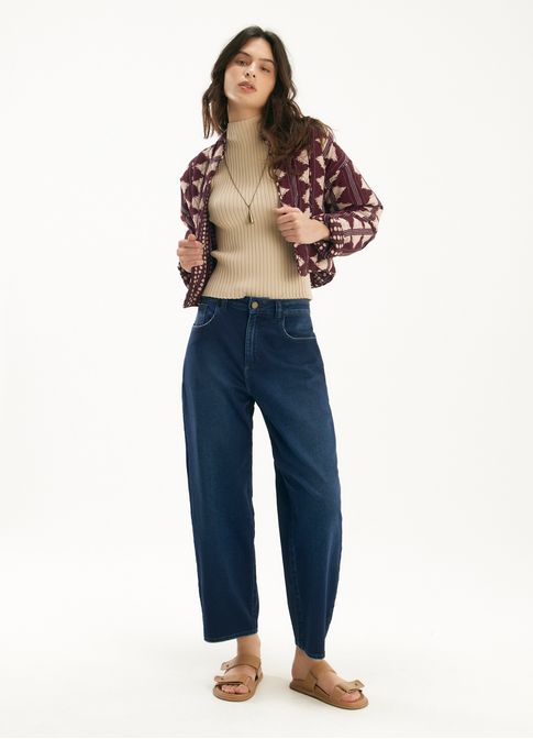 Calça jeans barrel dança jeans