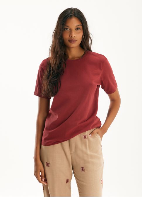 Blusa algodão classic vermelho
