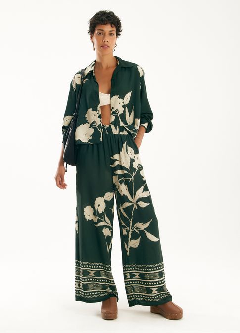Calça estampada respiro