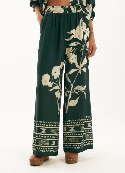 Calça estampada respiro
