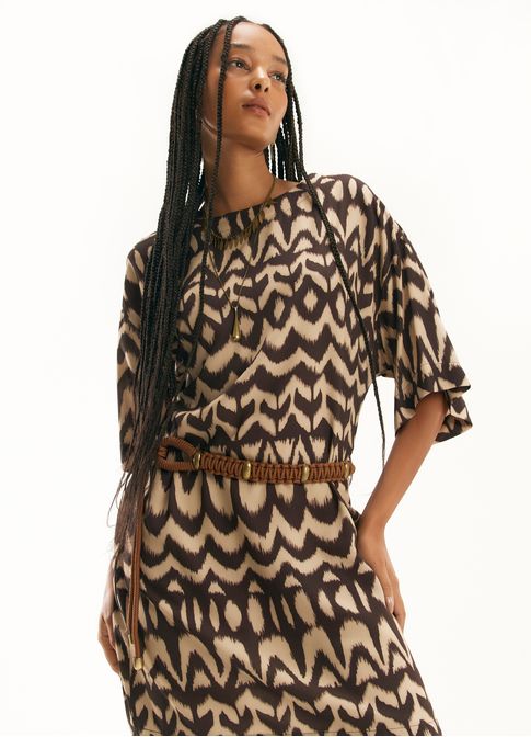 Vestido t-shirt dress estamapado ventos