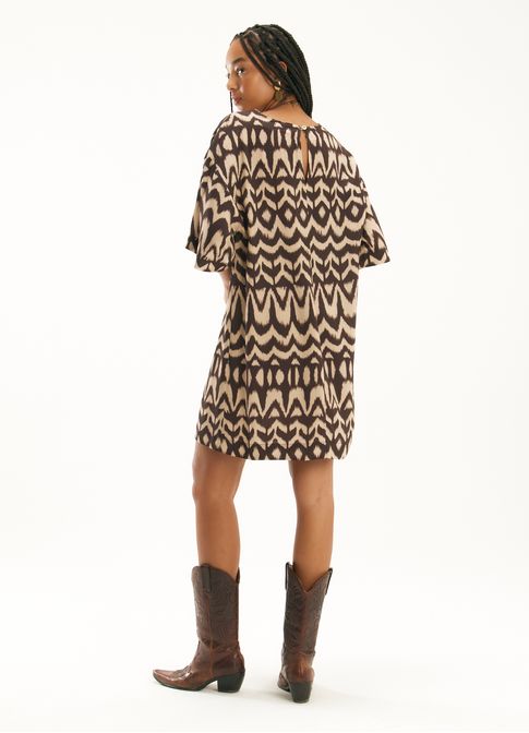 Vestido t-shirt dress estamapado ventos