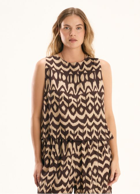 Blusa estampada ventos