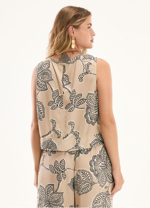 Blusa estampada cale