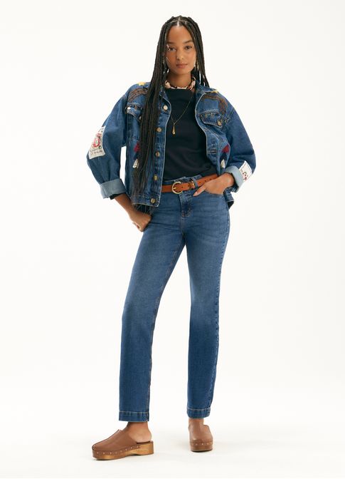 Calça jeans reta comfort cantão 1967 jeans