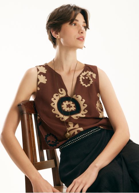 Blusa estampada romani