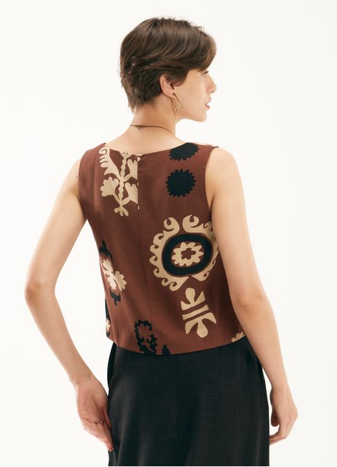 Blusa estampada romani