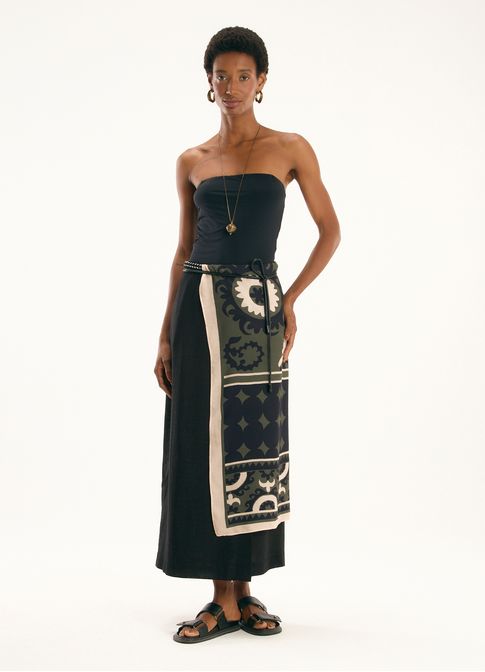 Maxi lenco estampado romani