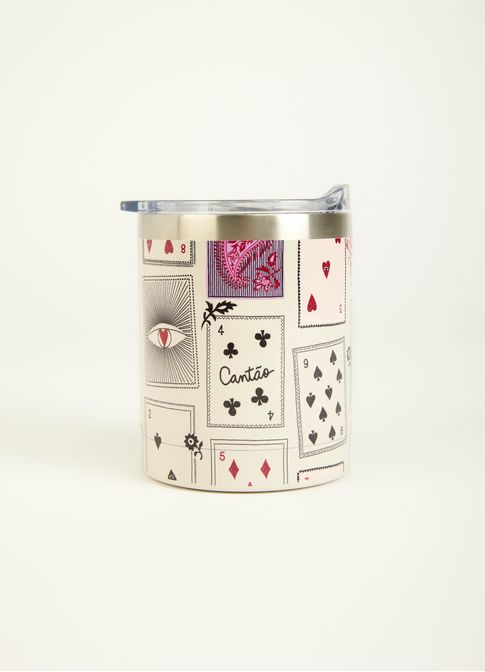 Copo térmico estampado carteado