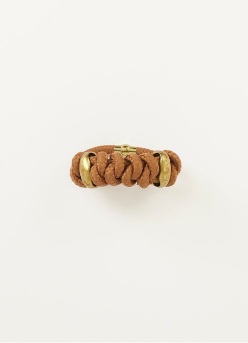Pulseira cadarco com metal