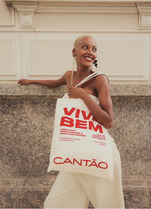 Bolsa ecobag cantão off white