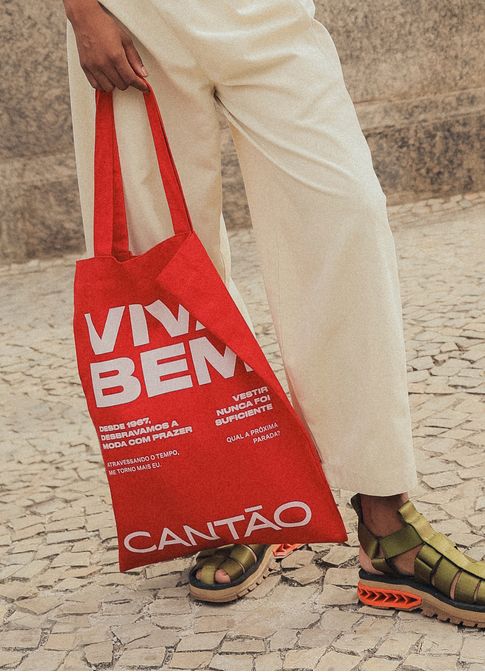 Bolsa ecobag cantão vermelho