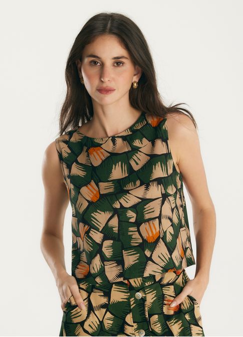 Blusa de linho est asas