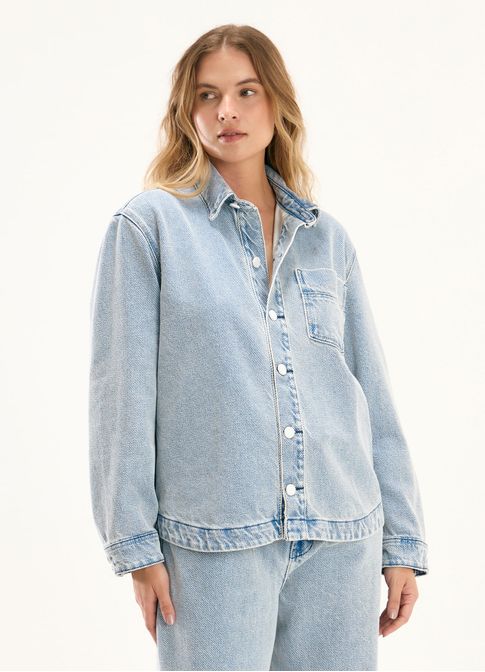 Camisa jeans textura jeans