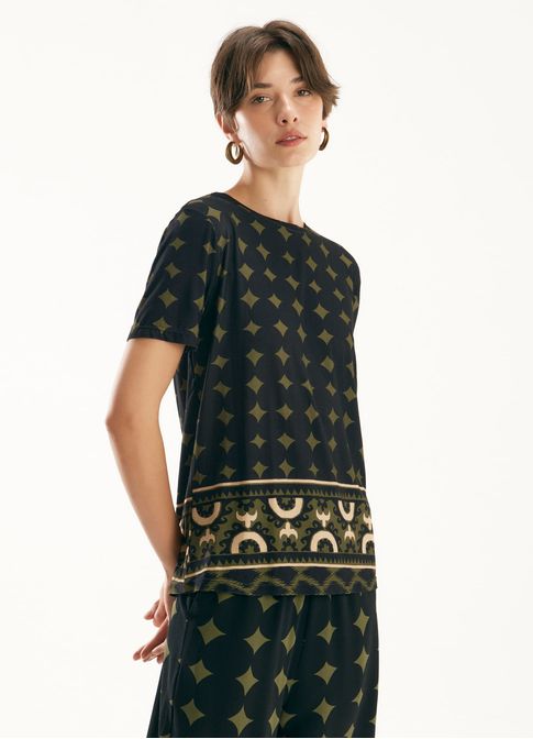 Blusa digital estampada catalina